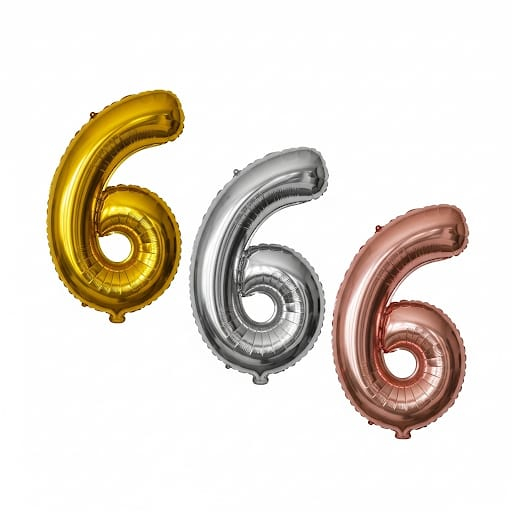 בלון מיילר ענק ספרה "6"