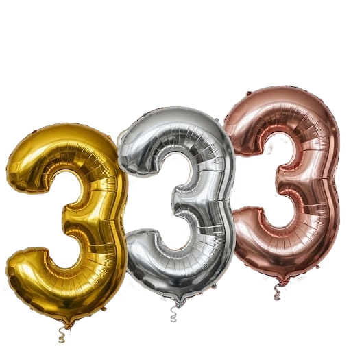 בלון מיילר ענק ספרה "3"|מק"ט 983