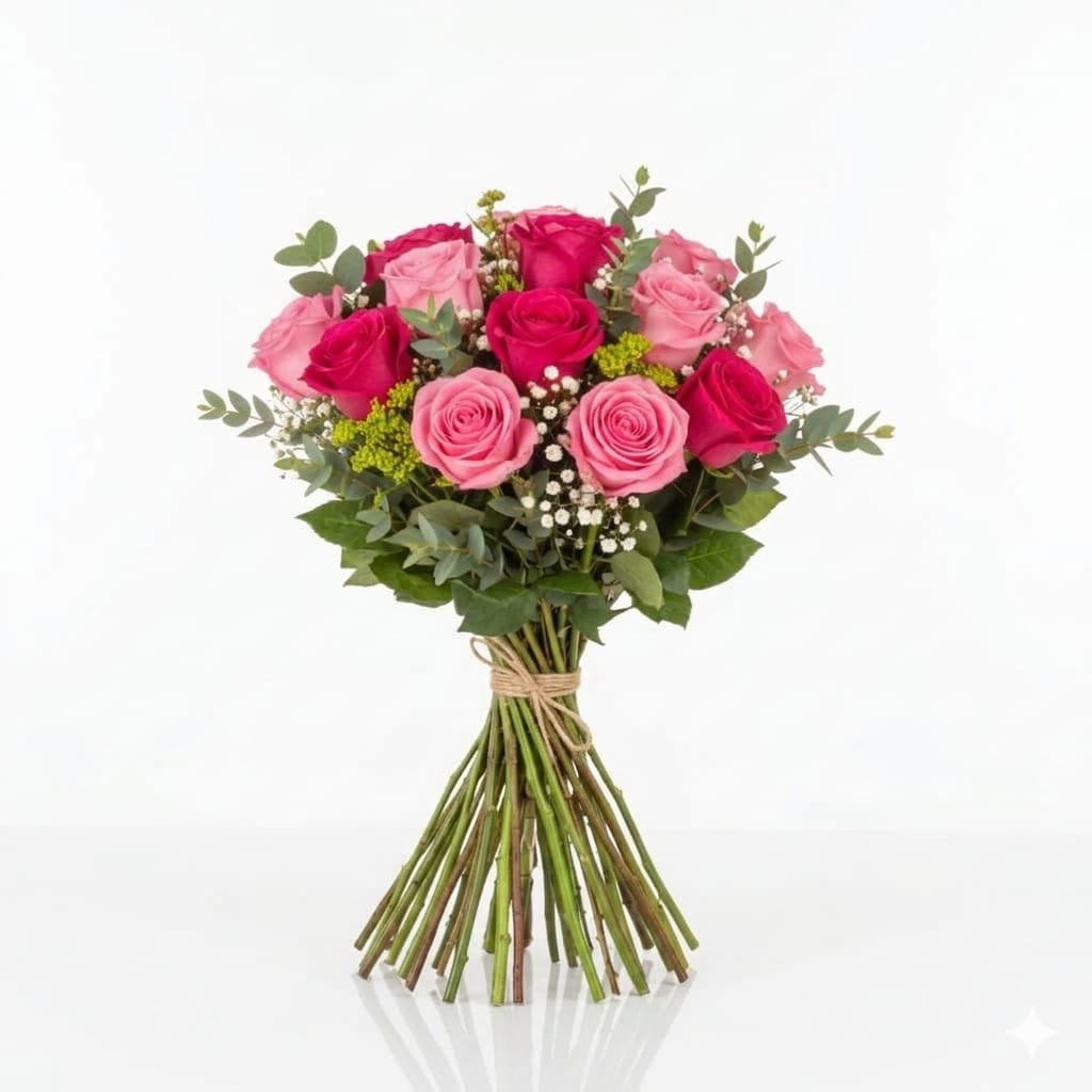 זר ורדים ורוד |מק"ט 216