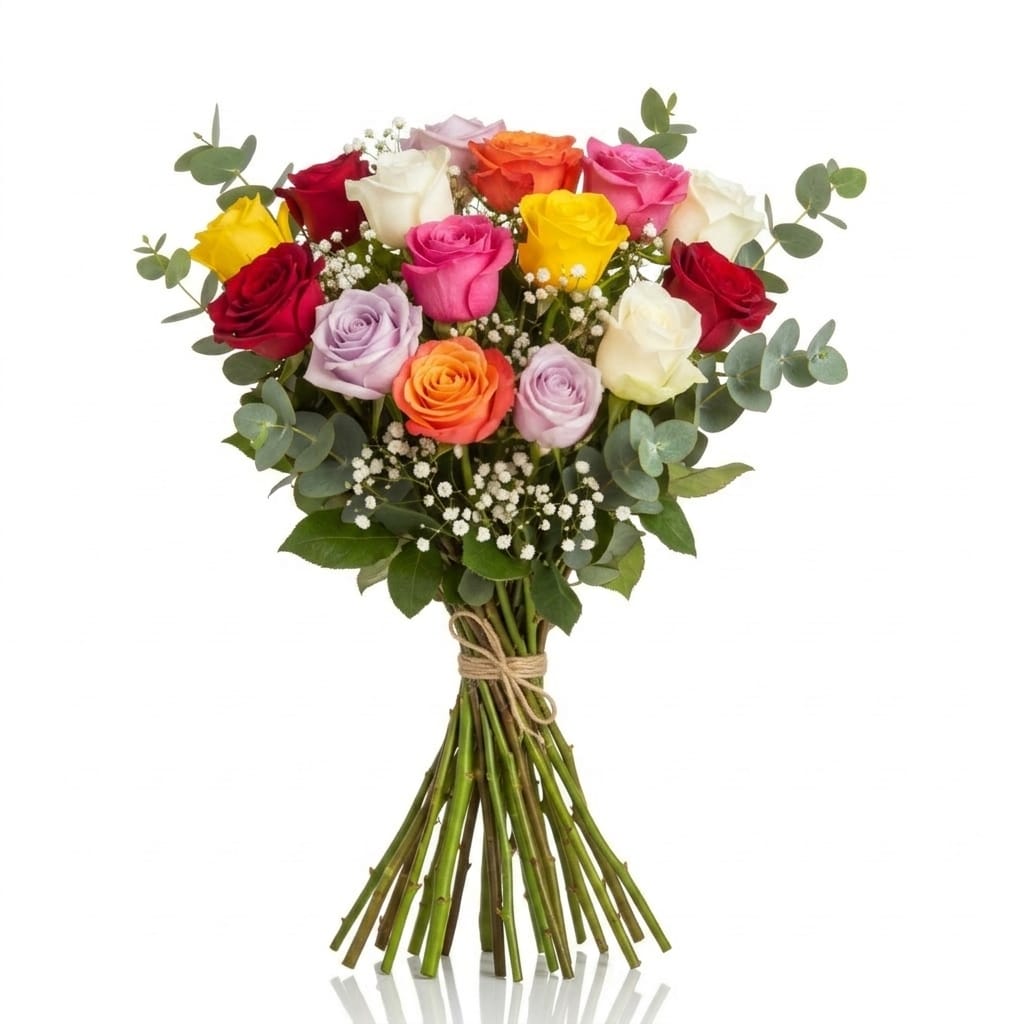 זר ורדים צבעוני | מק"ט 211